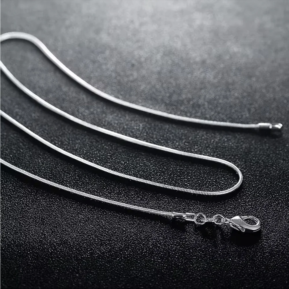 925 Sterling Silver Snake Chain Necklace - Picture 4 of 12